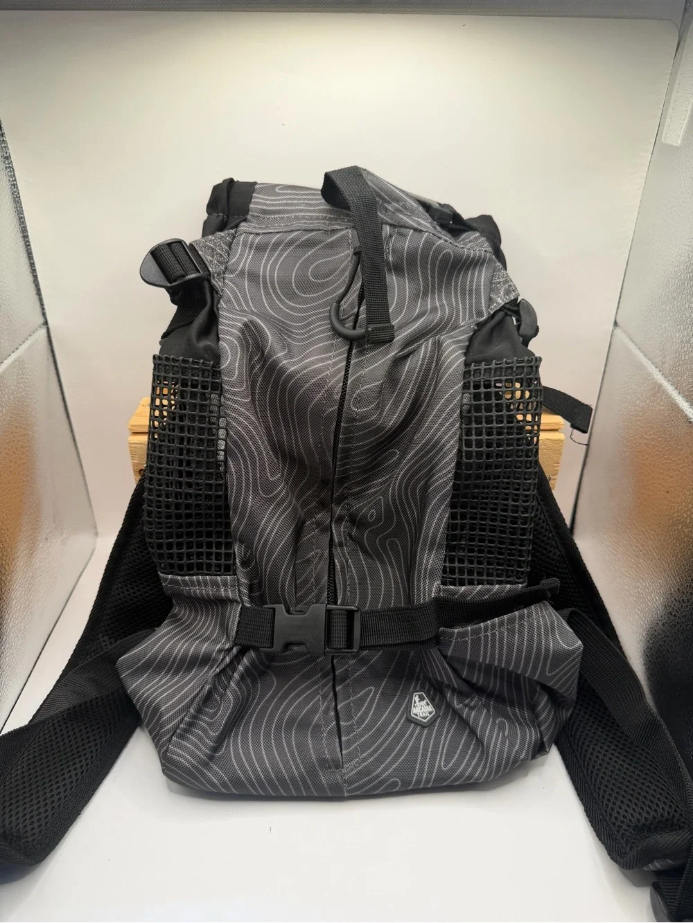 Arcadia Trail Gray Topographic Hiking Backpack Size Small